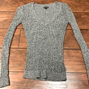 Express fitted v-neck sweater